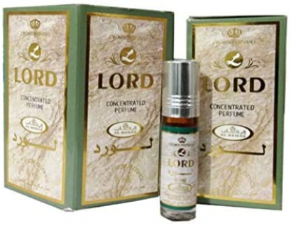 Business Square Pack of 6 Musk Perfume Al Rehab Lord 6ml 100% Oil